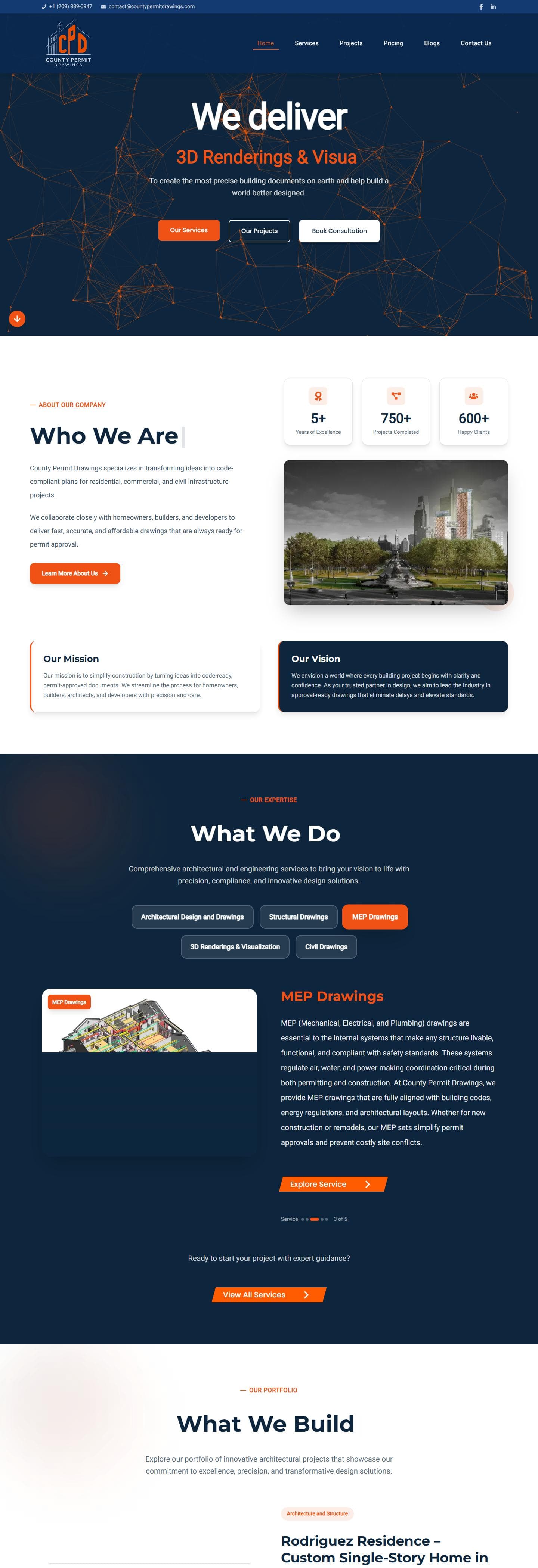 County Permit Drawings website